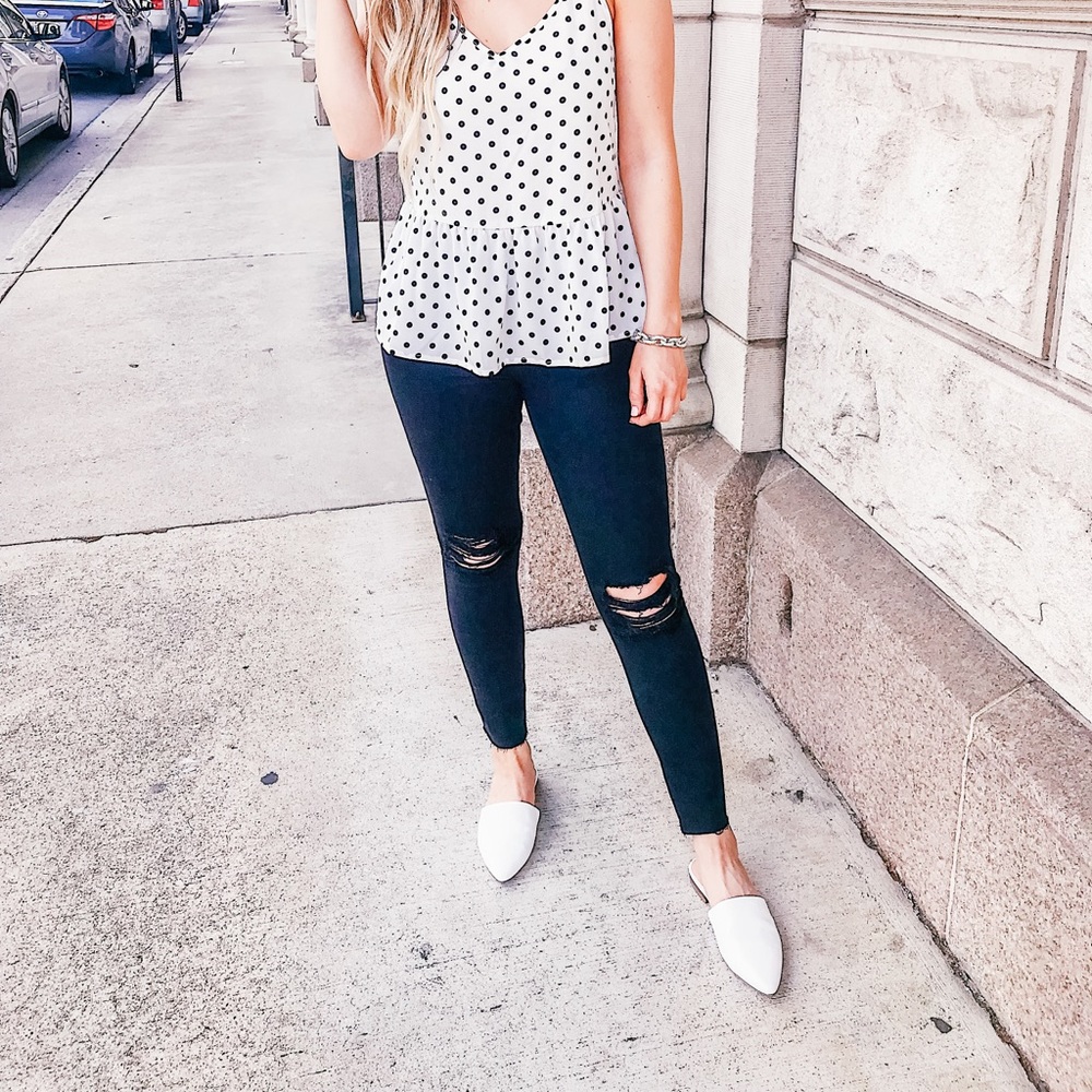 🆕WHITE MULES FLATS - Picture 2 of 6